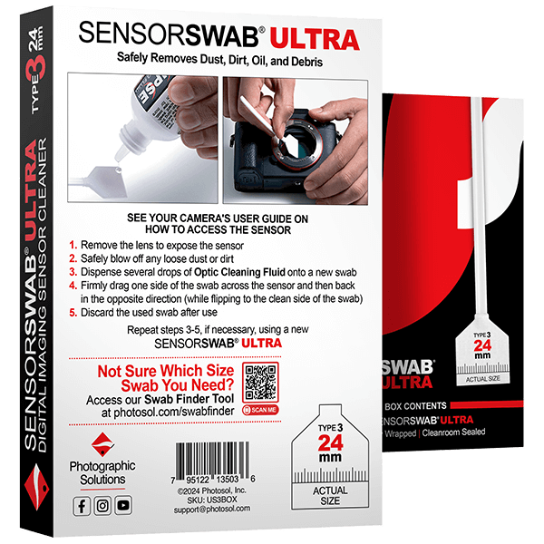 Photographic Solutions Type 3 Sensor Swab Ultra 12-Pack 24mm Anwendung Photographic Solutions Type 3 Sensor Swab Ultra 12-Pack 24mm Anwendung