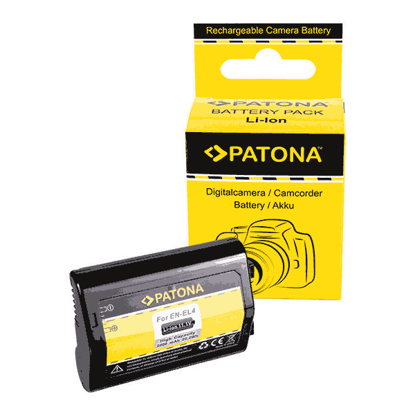 Rechargeable Battery for Nikon EN-EL4 by Patona for Nikon D2H, D2Hs, D2X, D2Xs, D3, D3X, F6