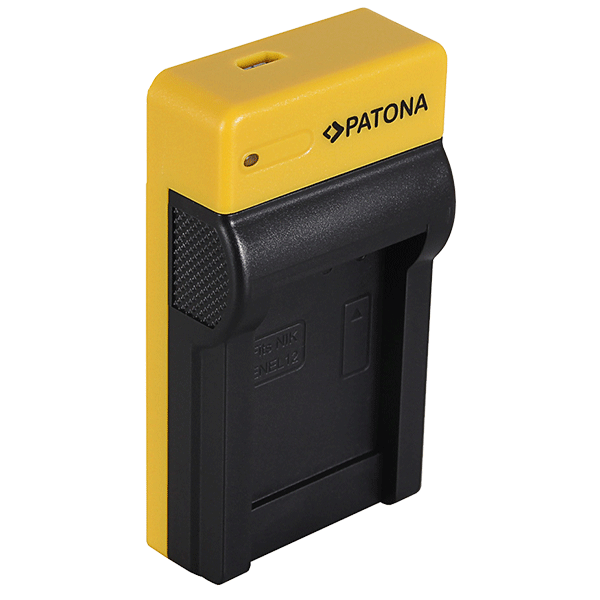 Slim Micro-USB Charger for Nikon EN-EL12 by Patona