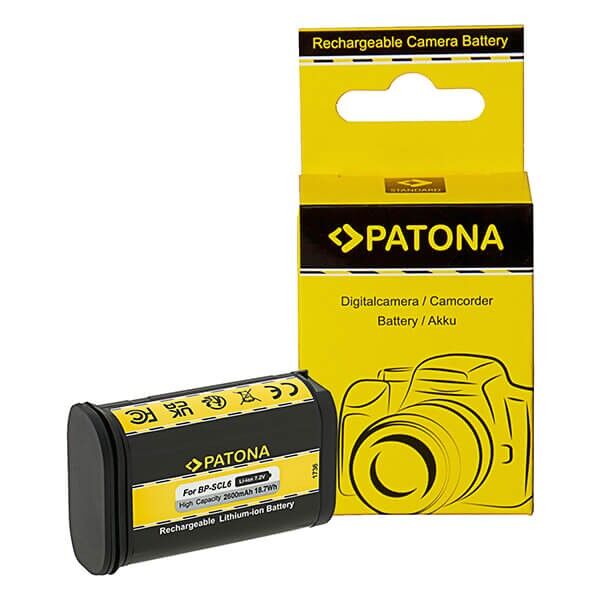 Front view of the Patona battery for Leica Q2 Q3 SL2 SL2S