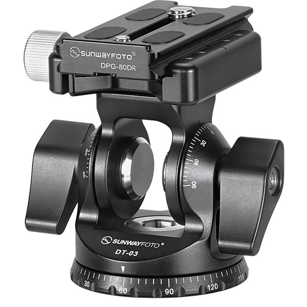 Neigekopf DT-03 mit Arca Schnellspanner von Sunwayfoto ansicht