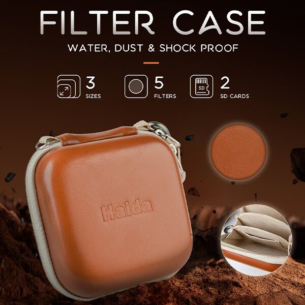 Haida HD4830 Screw Filter Carrying Case in Brown Leather Banner