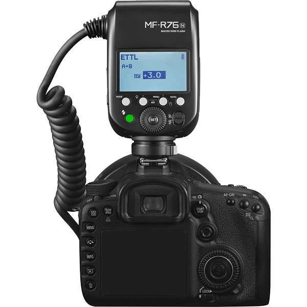 MF-R76N Ringblitz mit TTL zu Nikon von Godox auf Kamera