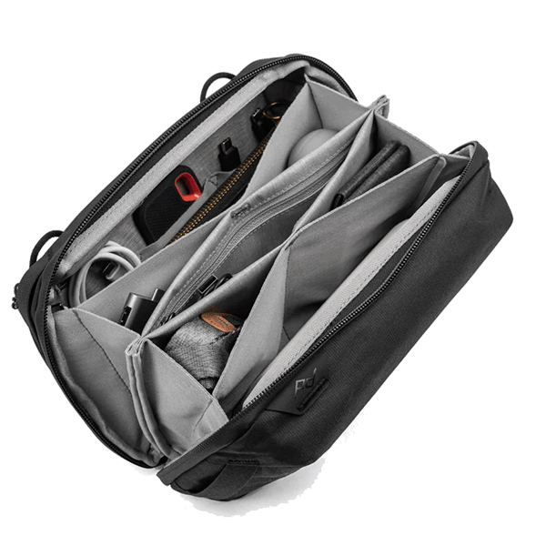Open Tech Pouch with visible interior