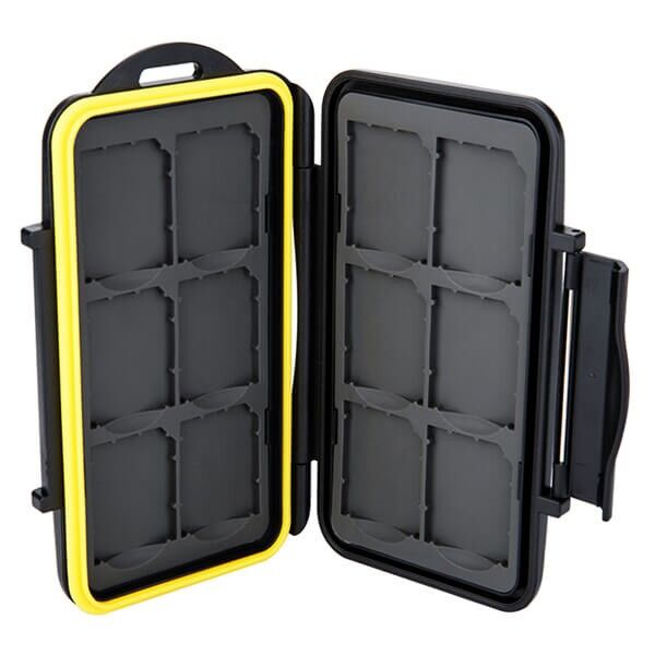 Aufbewahrungs Box fuer 12 SD Karten Frontansicht