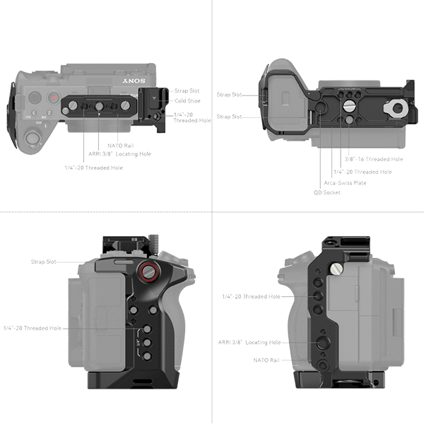 SmallRig Kamera Cage zu Sony FX30 oder FX3 4183