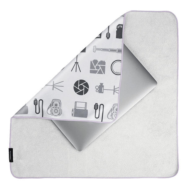 Einschlagtuch fuer Kamera Fotografie Muster SA-CL von JJC mit Laptop