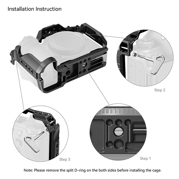 SmallRig Kamera Cage passend zu Nikon Z6 III 4519 montage