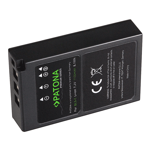 Premium Battery for Olympus BLS-5 by Patona