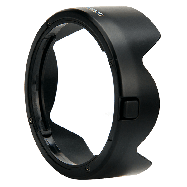 Streulichtblende Canon ES-65B zu Canon RF 50 mm stehend