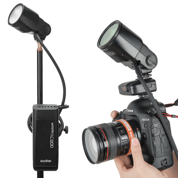 Godox H200R zu AD200 runder Blitzkopf