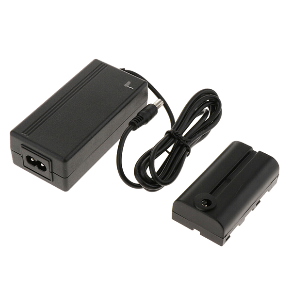 Power supply with matching dummy for NP-F970 Sony detail