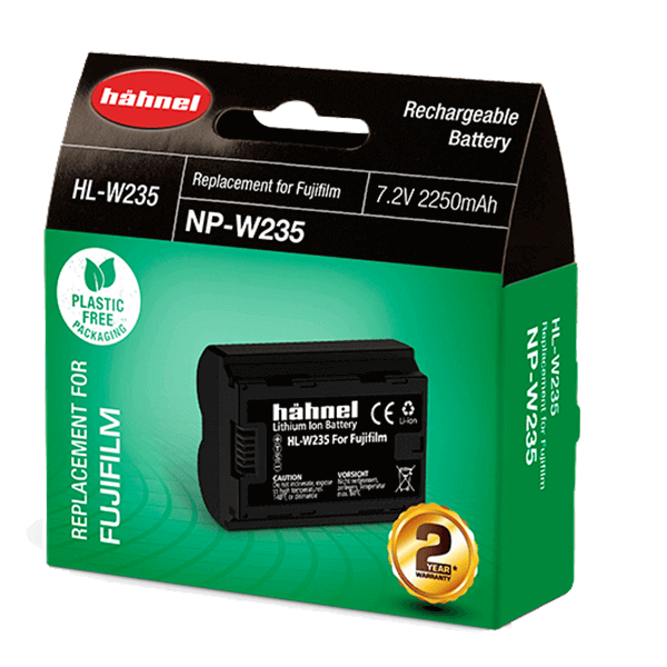 Hähnel HL-W235 Akku wie Fujifilm NP-W235 verpackung