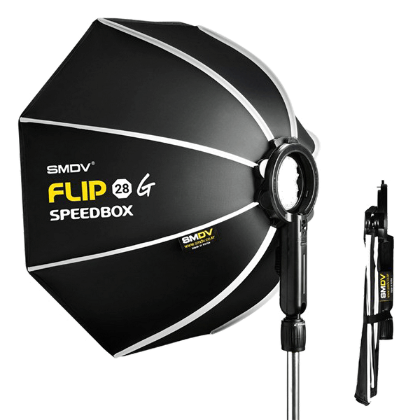 Softbox Flip 28 G SMDV mit C Anschluss Ansicht