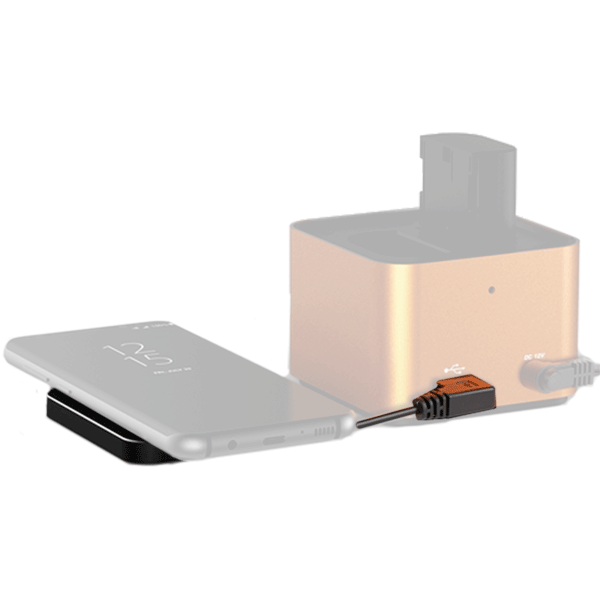 QI Ladegerät Hähnel Power Cube Smartphone aufladen in Verbindung mit Pro Cube 2