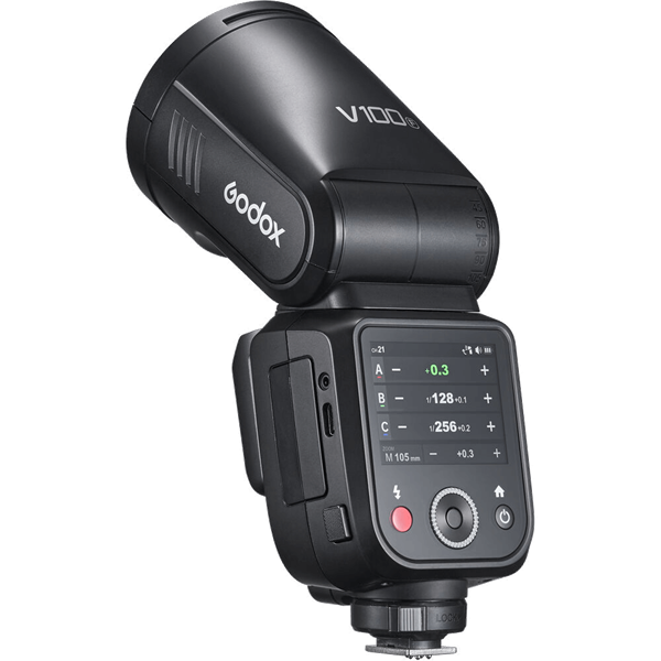 Godox V100 zu Fujifilm Aufsteckblitz mit Akku
