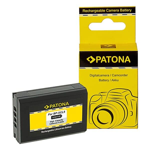 Patona replacement battery for Leica M10 front view