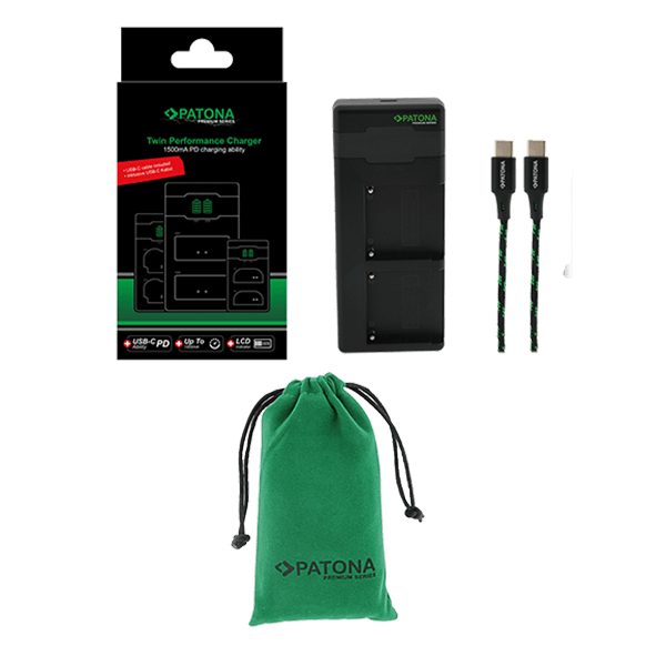 Doppel USB C ladegeraet zu Sony F550 F750 F970 FM50 FM500H