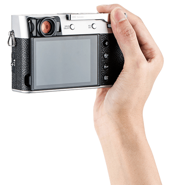 Thumbs Up Grip JJC for Fujifilm X100V X100F and X-E3 in silver