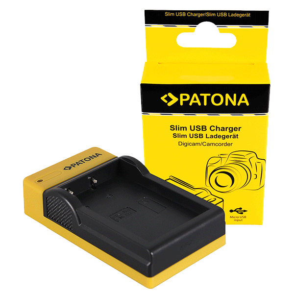Slim Micro-USB Charger for Nikon EN-EL9 by Patona
