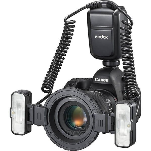 Godox MF-T76N Dual Flash for Macro Photography – Front View Godox MF-T76N Dual Flash for Macro Photography – Front View