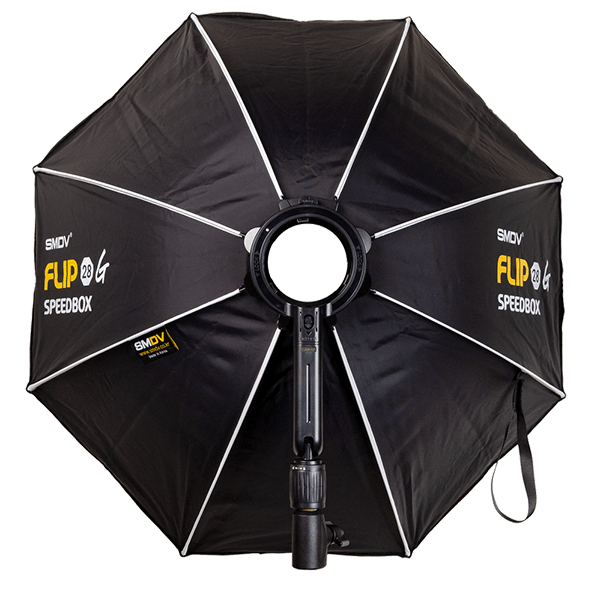 Softbox Flip 28 G SMDV mit C Anschluss Hinterseite