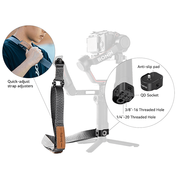 SmallRig Schultergurt zu DJI Gimbels 4118 Befestigung Detail