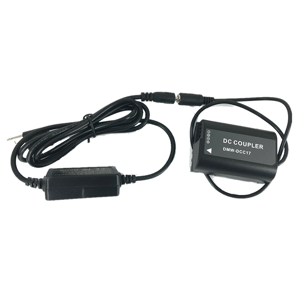 DMW-BLK22 Dummy Akku mit USB wie DMW-DCC17