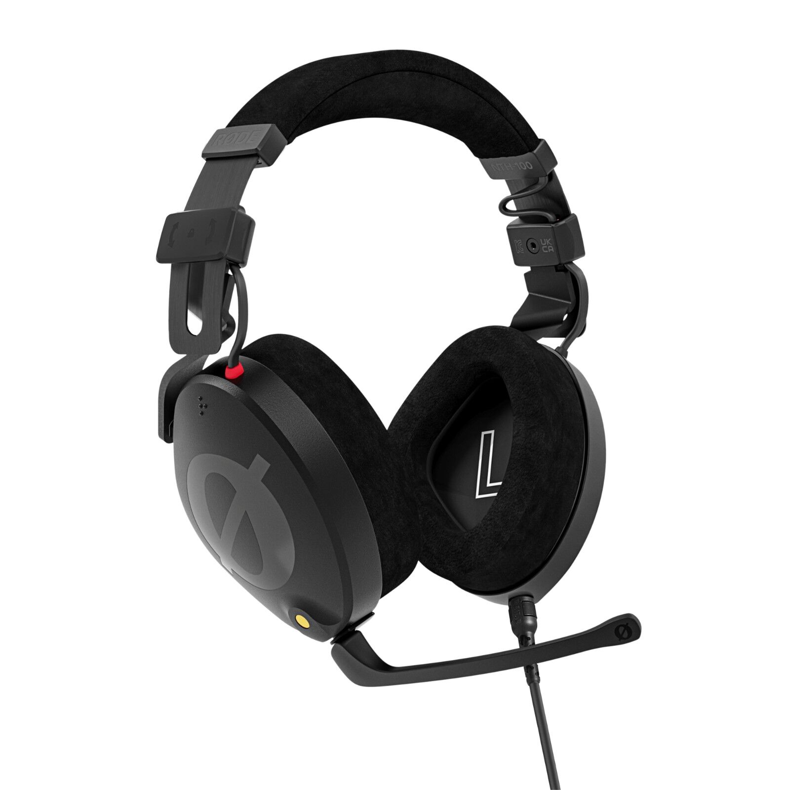 Rode NTH-100M Over-Ear Headset with Detachable Broadcast Microphone for Podcasting Streaming and Calls Rode NTH-100M Over-Ear Headset with Detachable Broadcast Microphone for Podcasting Streaming and Calls