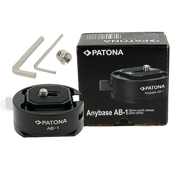 Patona Arca quick-release plate, front view