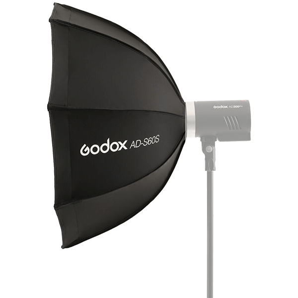 Godox AD-S60S Octa Softbox inside silver