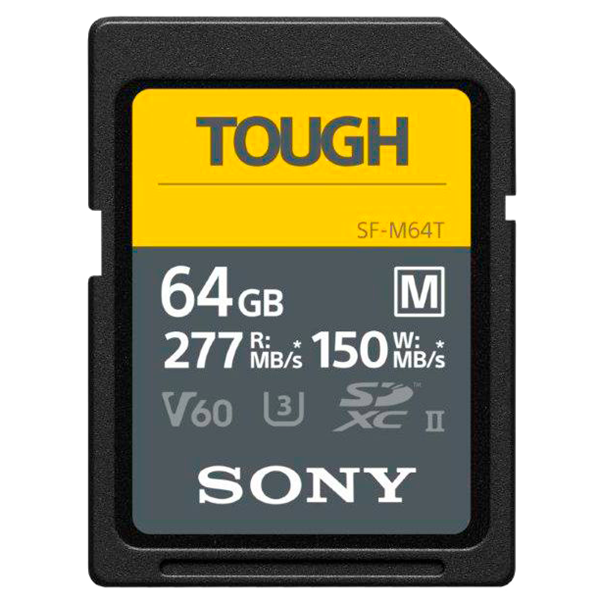Sony SF-M Tough SDHC 64GB UHS-II 277MBs SFM64T.SYM