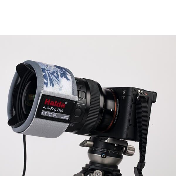 Haida Anti-Fog Belt Frostpeak Anwendung am Objektiv