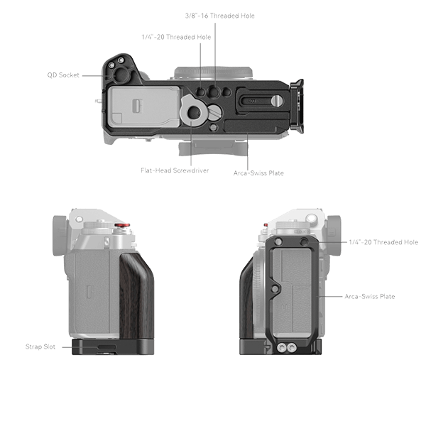 SmallRig L-Winkel passend zu FUJIFILM X-T5 4137 Details