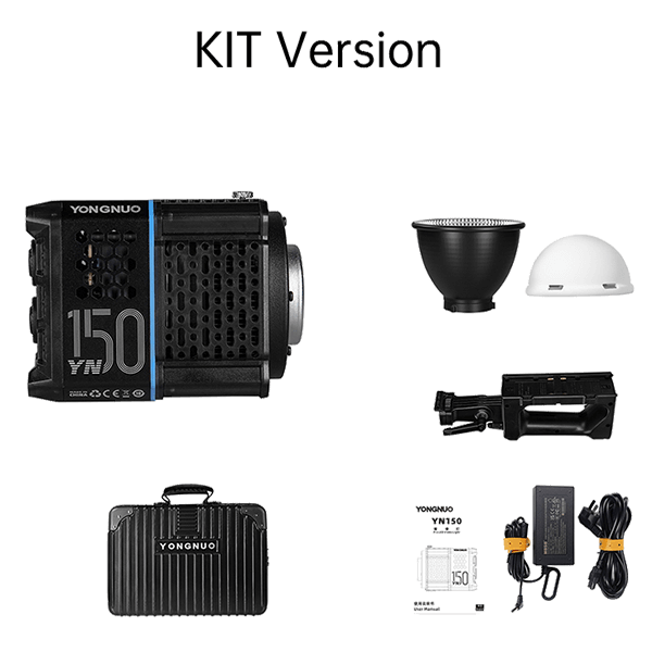 Lieferumfang Yongnuo YN150 Bi-Color LED Dauerlicht