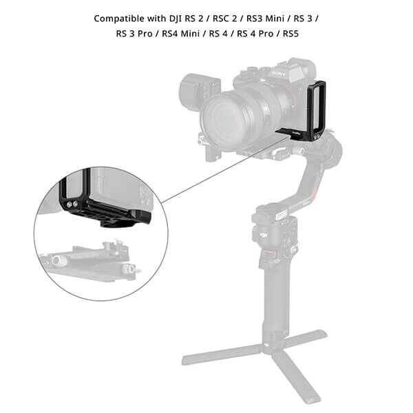 SmallRig L-Bracket with integrated Arca-Swiss quick-release plate SmallRig L-Bracket with integrated Arca-Swiss quick-release plate