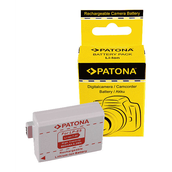 Rechargeable Battery for Canon LP-E5 from Patona