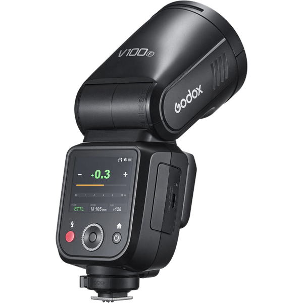 Godox V100 zu Fujifilm Aufsteckblitz mit Akku