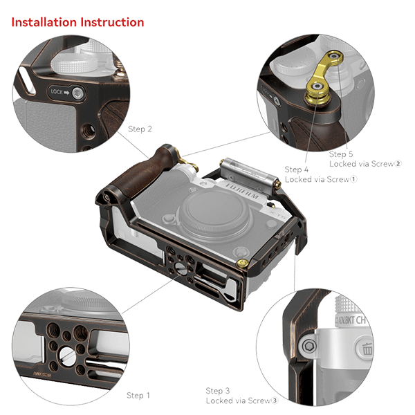 SmallRig Retro Kamera Cage zu Fuji X-T5 3870