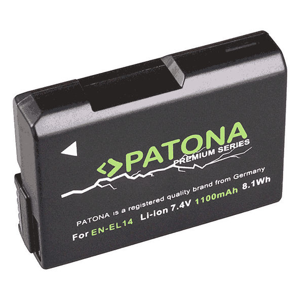 Premium Battery for Nikon EN-EL14 by Patona