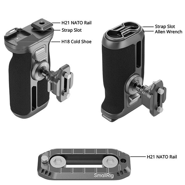 SmallRig Schnellverschluss Handgriff schwarz Detailbeschreibung