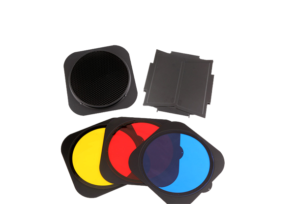 Jinbei JB-A Farbfilter Wabenvorsatz Barndoor zu Jinbei Standard Reflektor