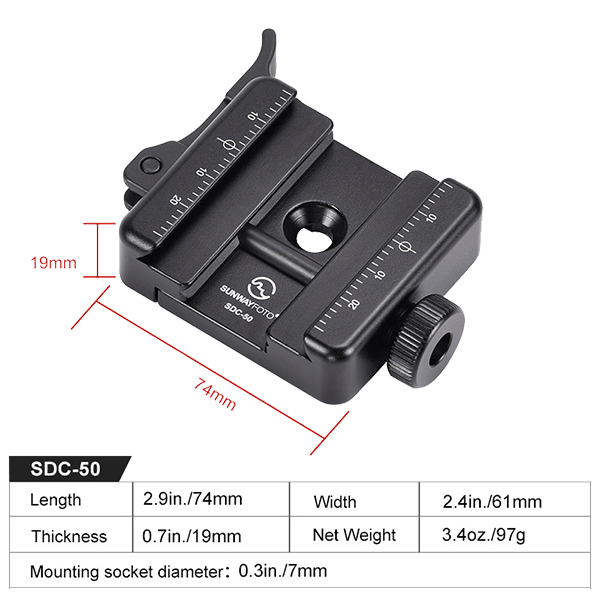 Arca Schnellspanner SDC-50 von Sunwayfoto Arca Schnellspanner SDC-50 von Sunwayfoto