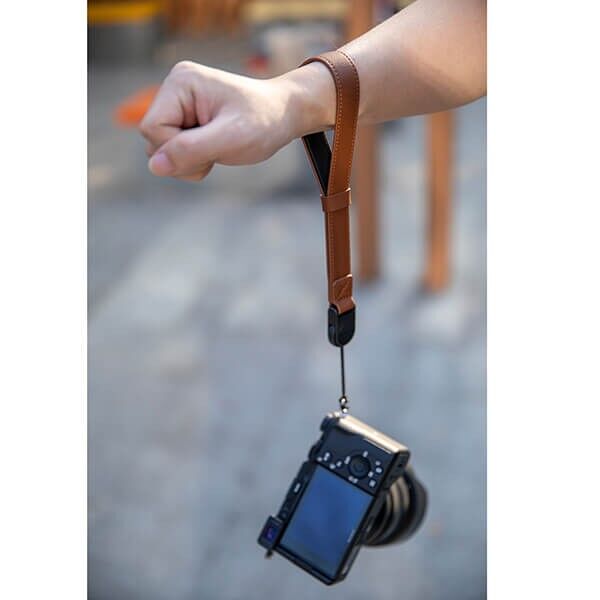 Haida Camera Hand Strap, Brown Leather, compatible with popular cameras