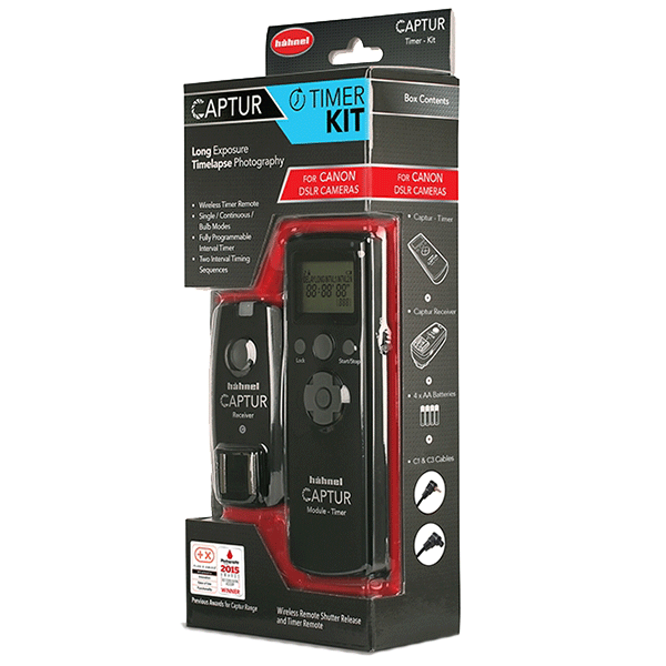 Radio Remote Release Kit Hähnel Captur Timer for Canon sideview