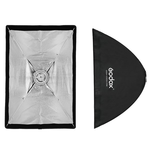Softbox Bowens 60 x 90 cm mit Grid von Godox Schirmsoftbox