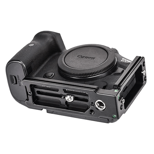 L-Winkel Universal DPL-08 von Sunwayfoto an Kamera