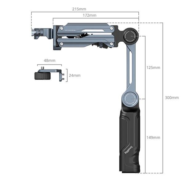 SmallRig 5508 shock absorber arm detail SmallRig 5508 shock absorber arm detail