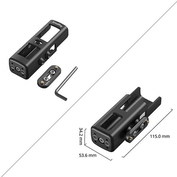 SmallRig Halterung fuer Osmo Pocket 3 abmessungen und Lieferumfang