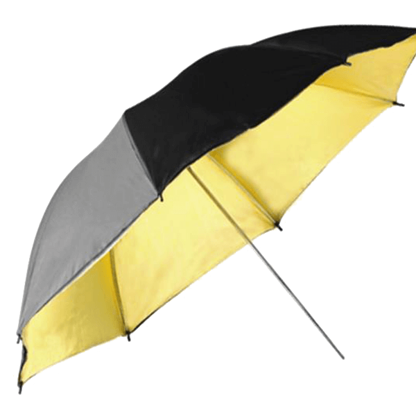 Jinbei Reflector Umbrella 84cm Gold inside black outside